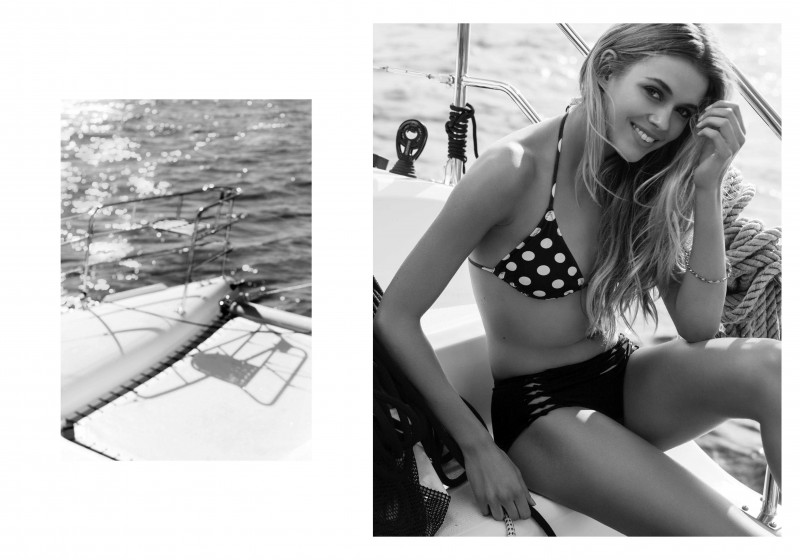 Victoria Lee featured in  the Koton Beachwear advertisement for Spring/Summer 2015