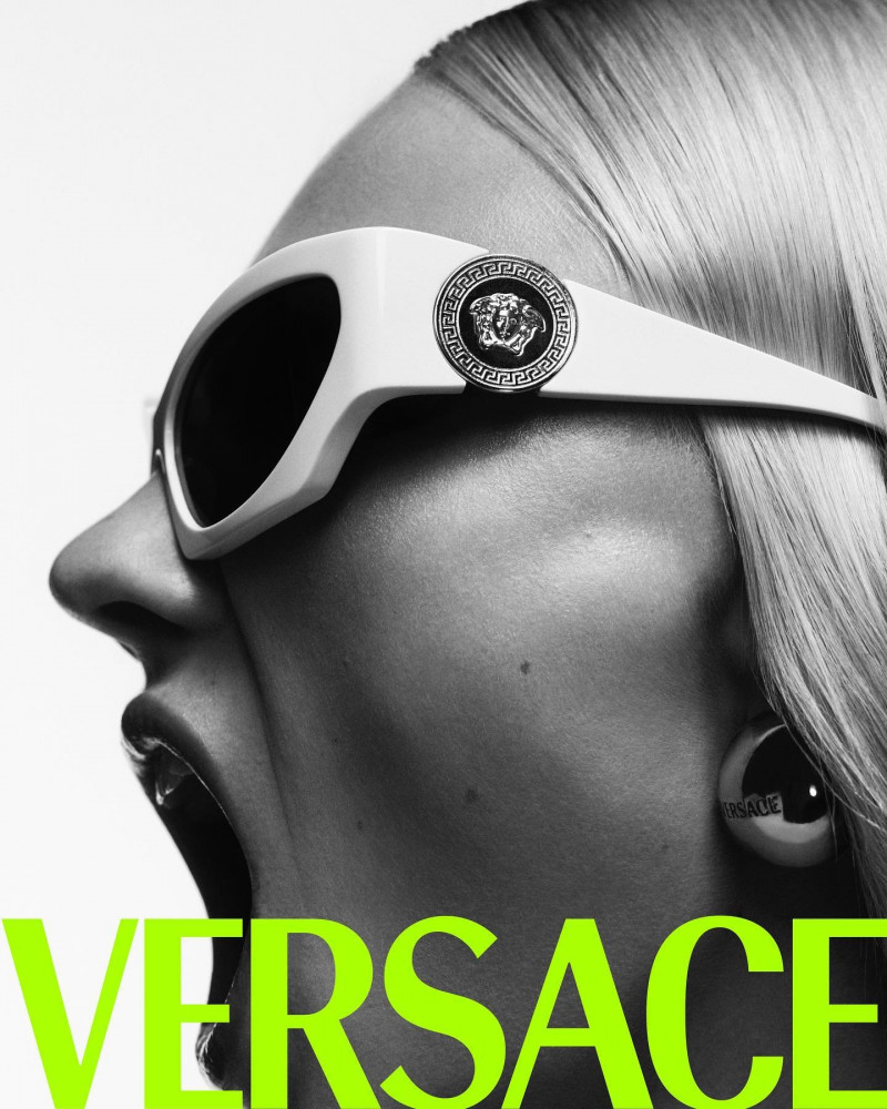 Vilma Sjöberg featured in  the Versace advertisement for Spring/Summer 2023