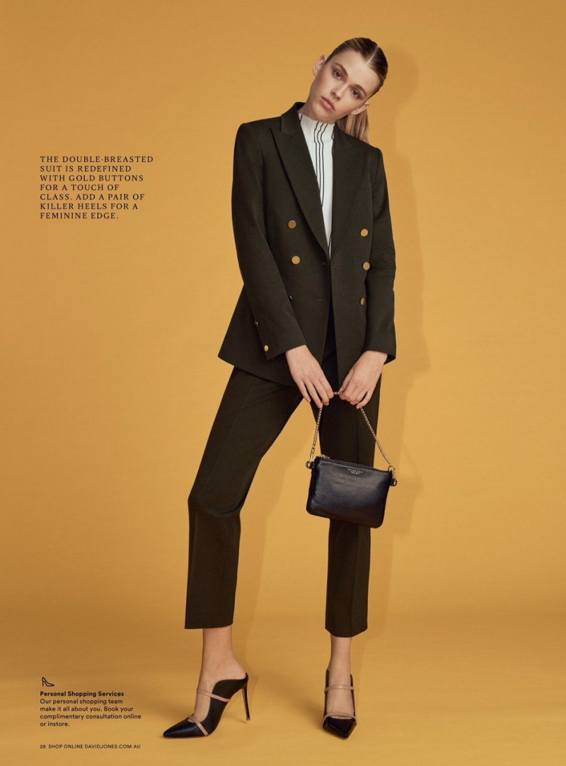 Victoria Lee featured in  the David Jones catalogue for Autumn/Winter 2018