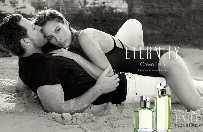 Christy Turlington featured in  the Calvin Klein Fragrance Eternity Night advertisement for Autumn/Winter 2014