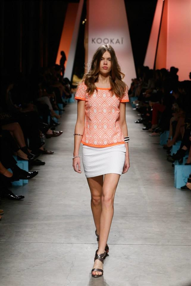 Victoria Lee featured in  the KOOKAI fashion show for Spring/Summer 2014