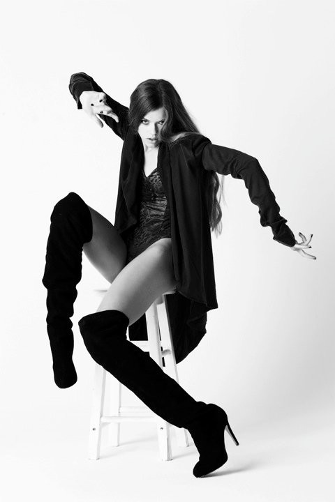 Victoria Lee featured in  the Uscari Injection lookbook for Winter 2010