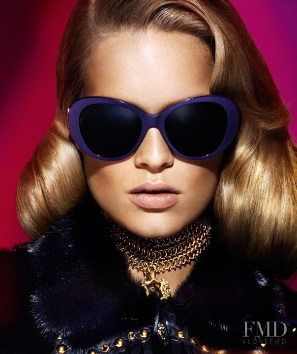 Anna Ewers featured in  the Versace advertisement for Autumn/Winter 2014