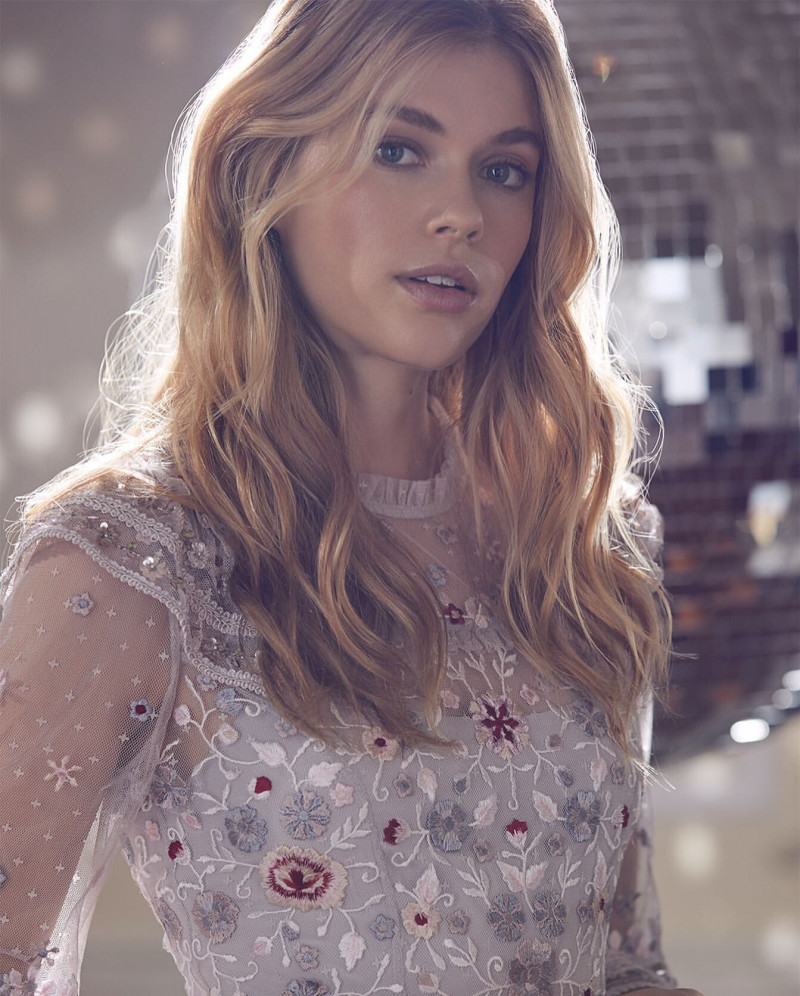 Victoria Lee featured in  the Needle & Thread Snowflake Collection lookbook for Spring/Summer 2020