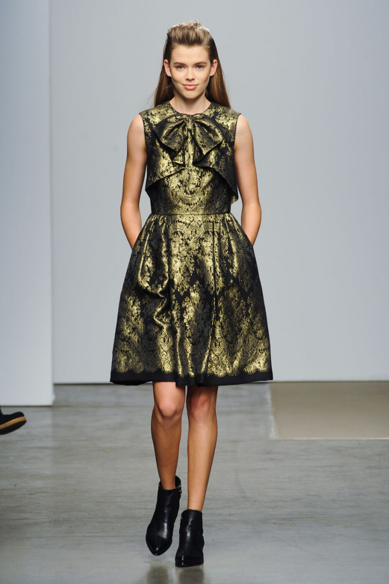 Victoria Lee featured in  the Karen Walker fashion show for Autumn/Winter 2012