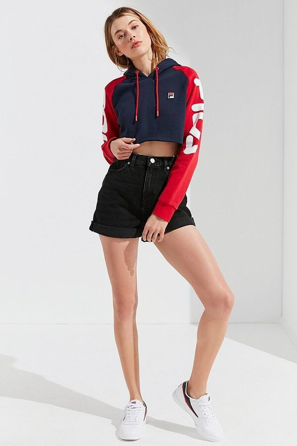 Victoria Lee featured in  the Fila x Urban Outfitters advertisement for Spring/Summer 2020