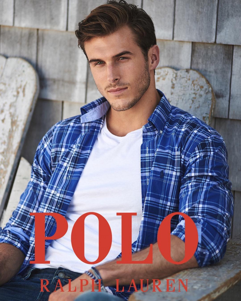 Dusty Lachowicz featured in  the Polo Ralph Lauren advertisement for Cruise 2018