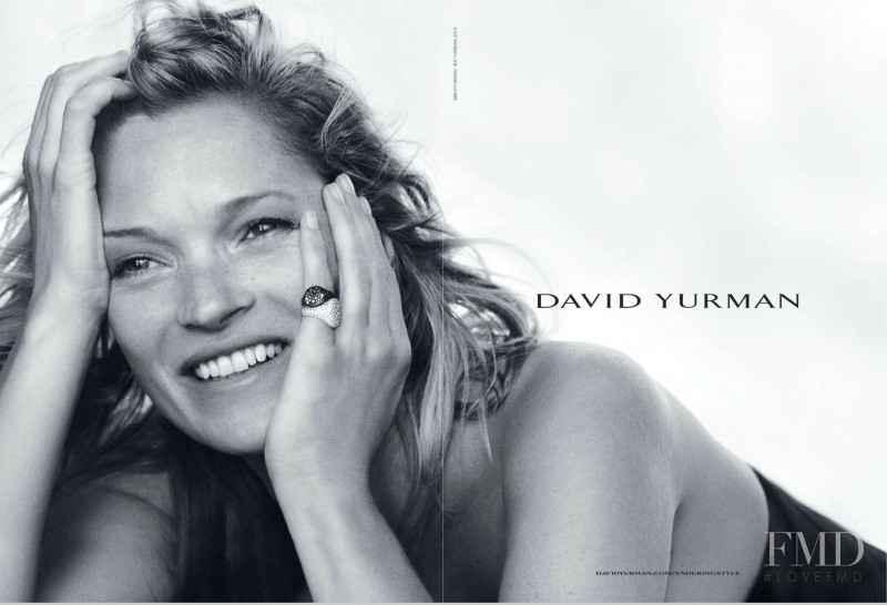 Kate Moss featured in  the David Yurman advertisement for Autumn/Winter 2014