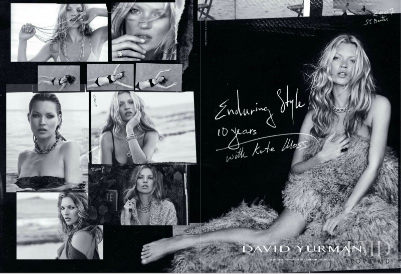 Kate Moss featured in  the David Yurman advertisement for Autumn/Winter 2014