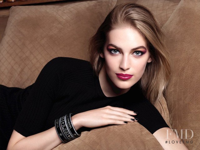 Vanessa Axente featured in  the Chanel Beauty advertisement for Autumn/Winter 2014