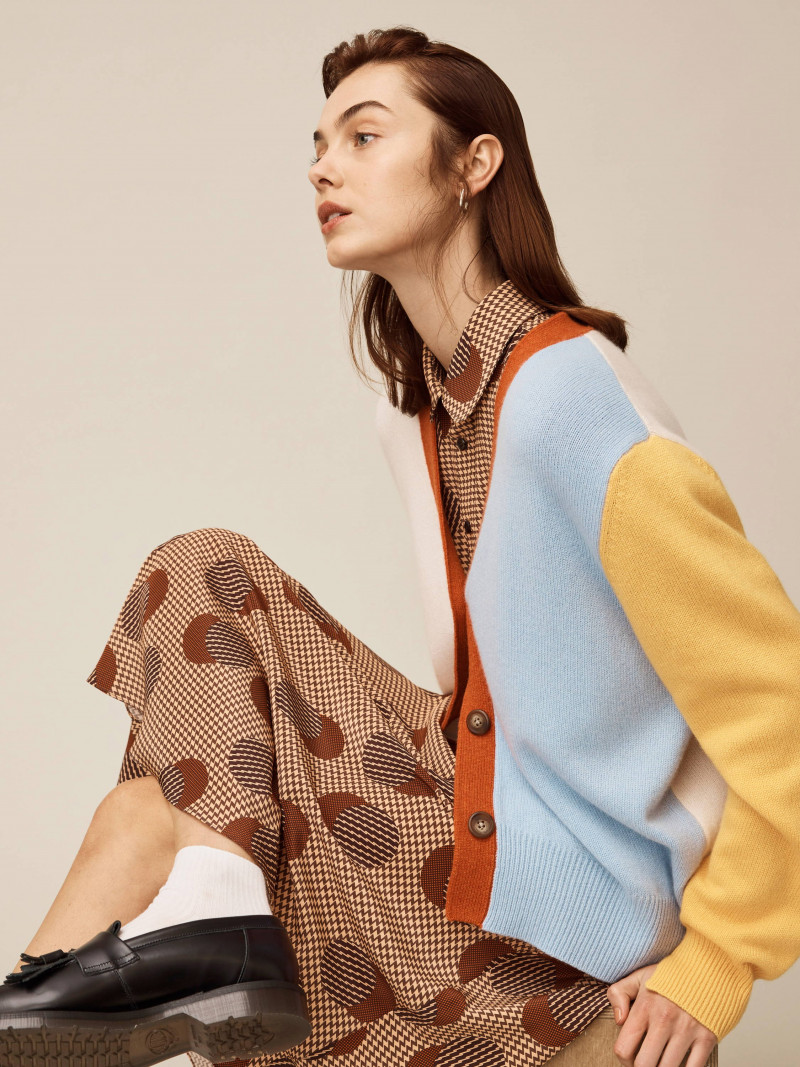 Emma Boyd featured in  the Lee Mathews lookbook for Autumn/Winter 2021