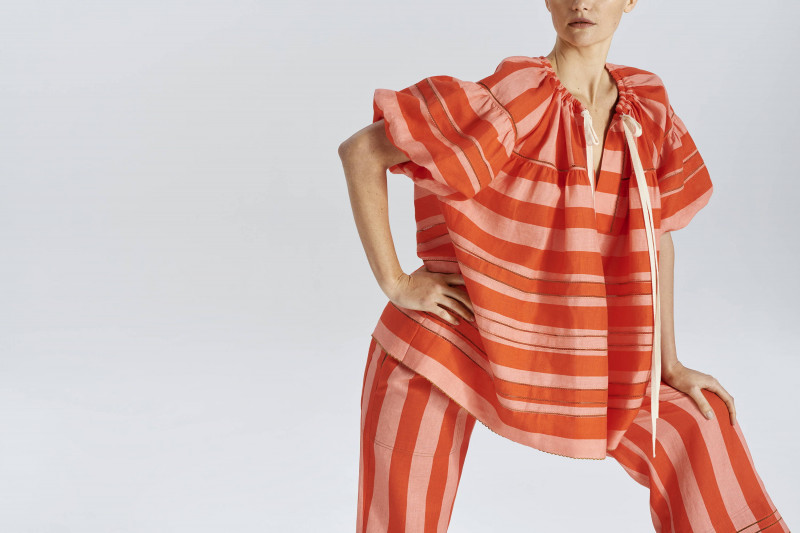 Gemma Ward featured in  the Lee Mathews lookbook for Spring 2020