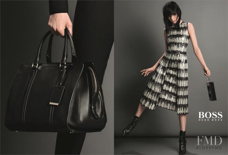 Edie Campbell featured in  the Hugo Boss advertisement for Autumn/Winter 2014