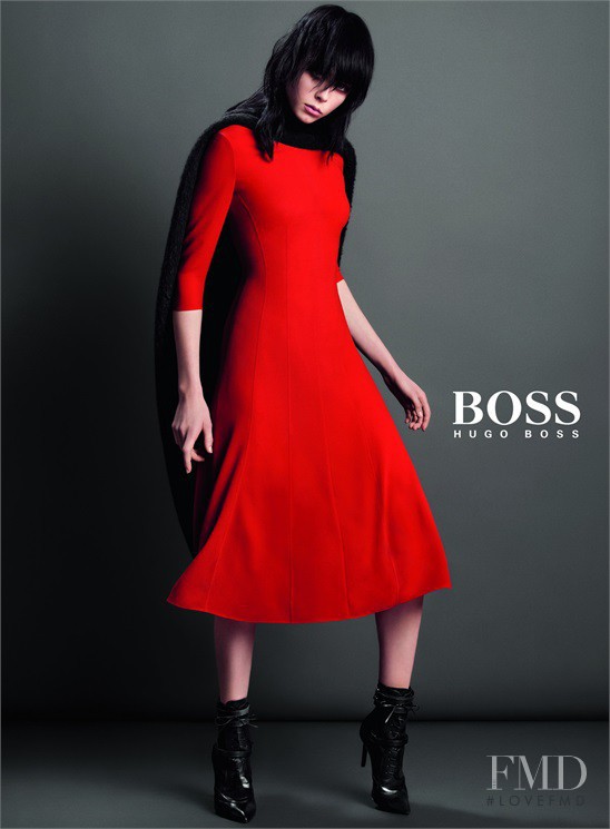Edie Campbell featured in  the Hugo Boss advertisement for Autumn/Winter 2014