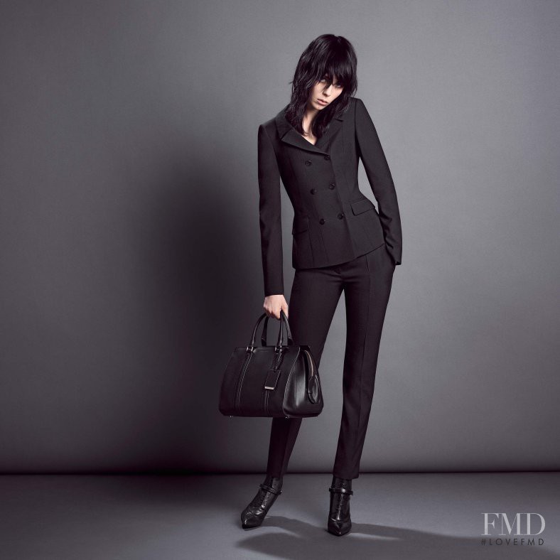 Edie Campbell featured in  the Hugo Boss advertisement for Autumn/Winter 2014