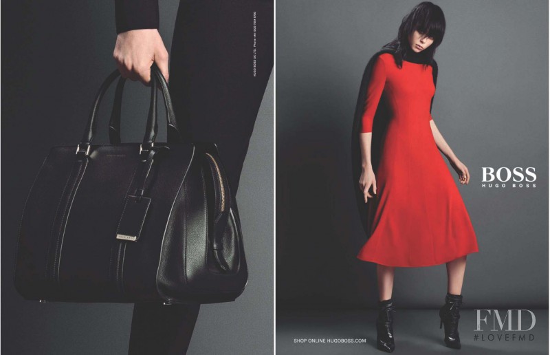 Edie Campbell featured in  the Hugo Boss advertisement for Autumn/Winter 2014