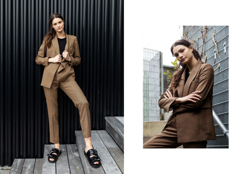 Paige Henry featured in  the Caughley A Smart, Modern Woman advertisement for Spring/Summer 2023