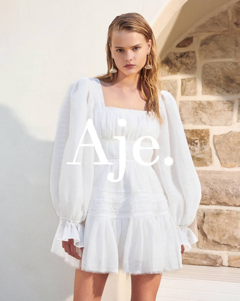 Zoe Blume featured in  the Aje Chroma advertisement for Resort 2021