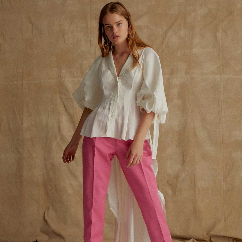 Zoe Blume featured in  the Aje lookbook for Spring/Summer 2020