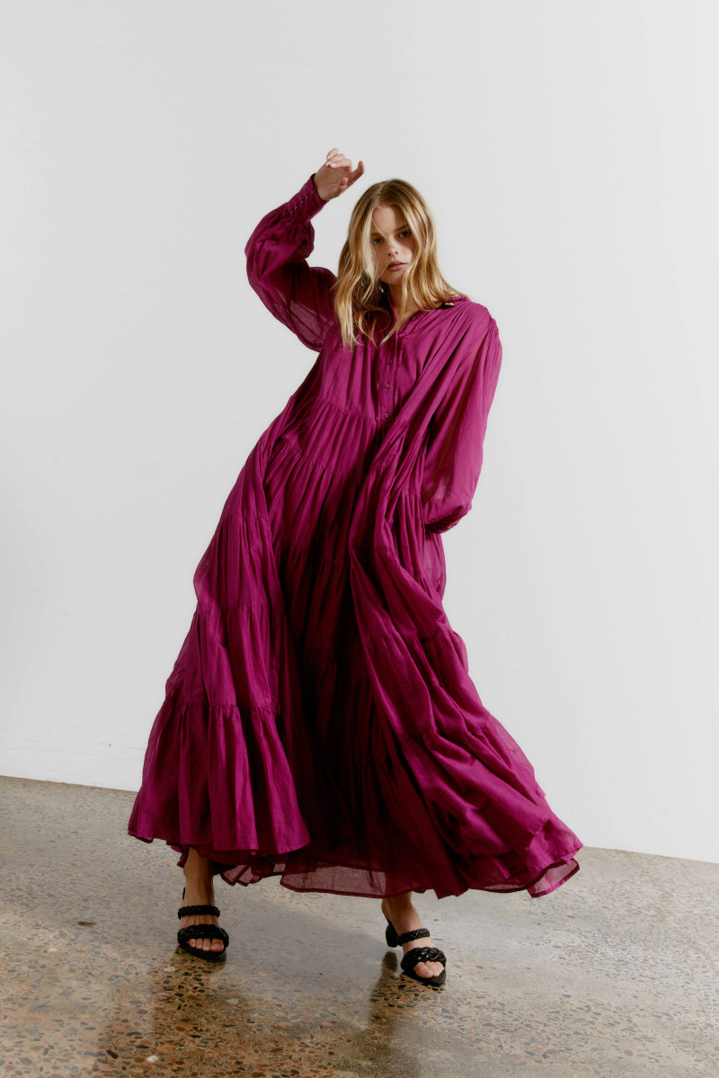 Zoe Blume featured in  the Aje lookbook for Autumn/Winter 2021