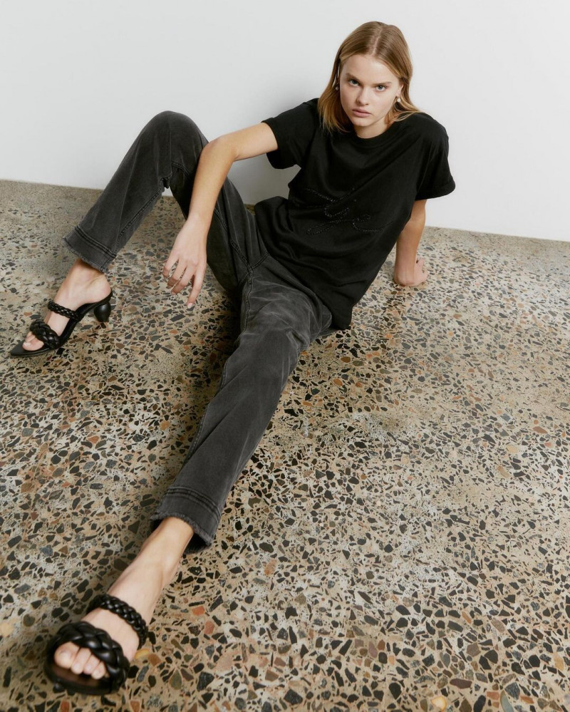 Zoe Blume featured in  the Aje lookbook for Autumn/Winter 2021