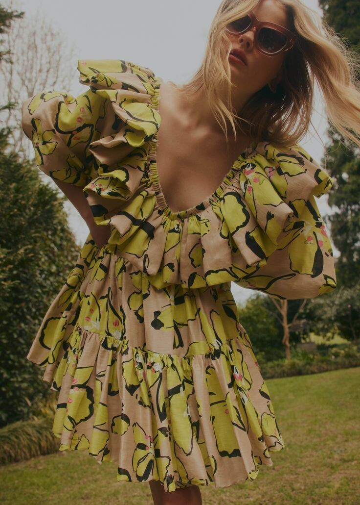 Zoe Blume featured in  the Aje advertisement for Resort 2022