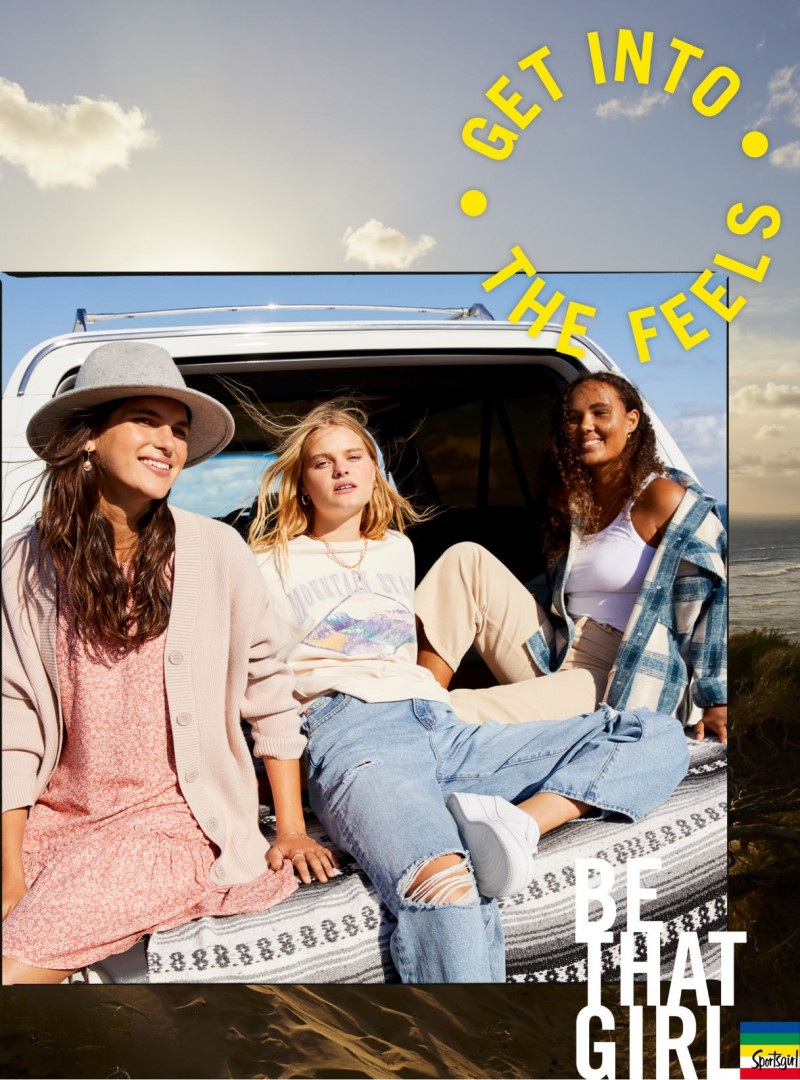Zoe Blume featured in  the Sportsgirl advertisement for Spring/Summer 2021