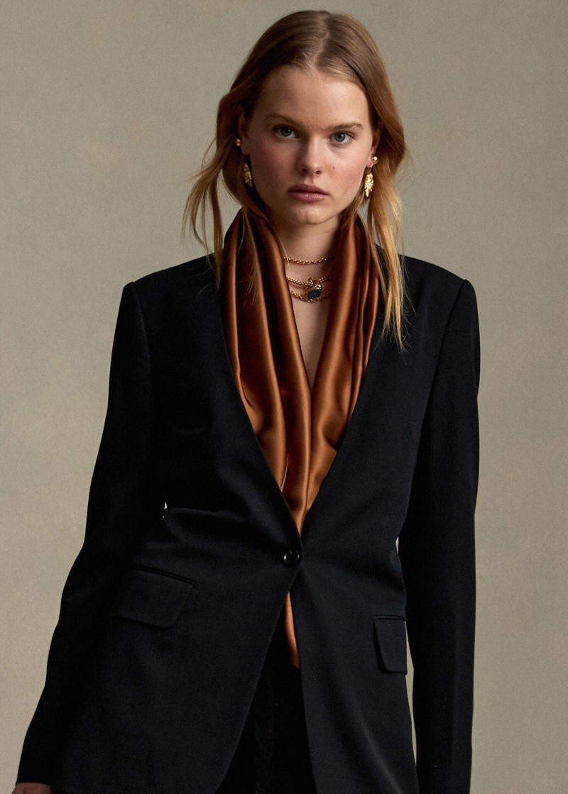 Zoe Blume featured in  the P. Johnson lookbook for Pre-Fall 2021