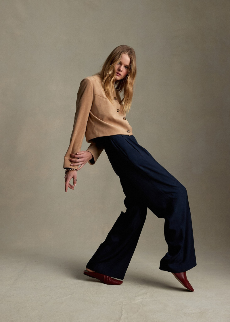 Zoe Blume featured in  the P. Johnson lookbook for Pre-Fall 2021