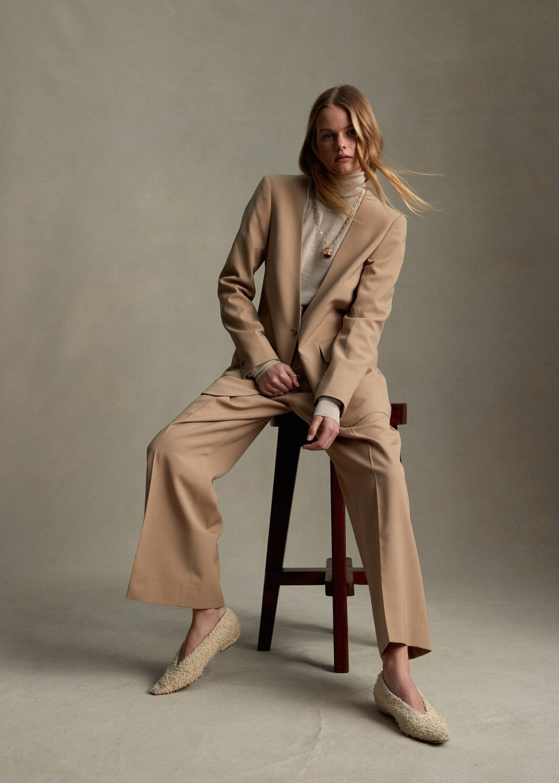 Zoe Blume featured in  the P. Johnson lookbook for Pre-Fall 2021