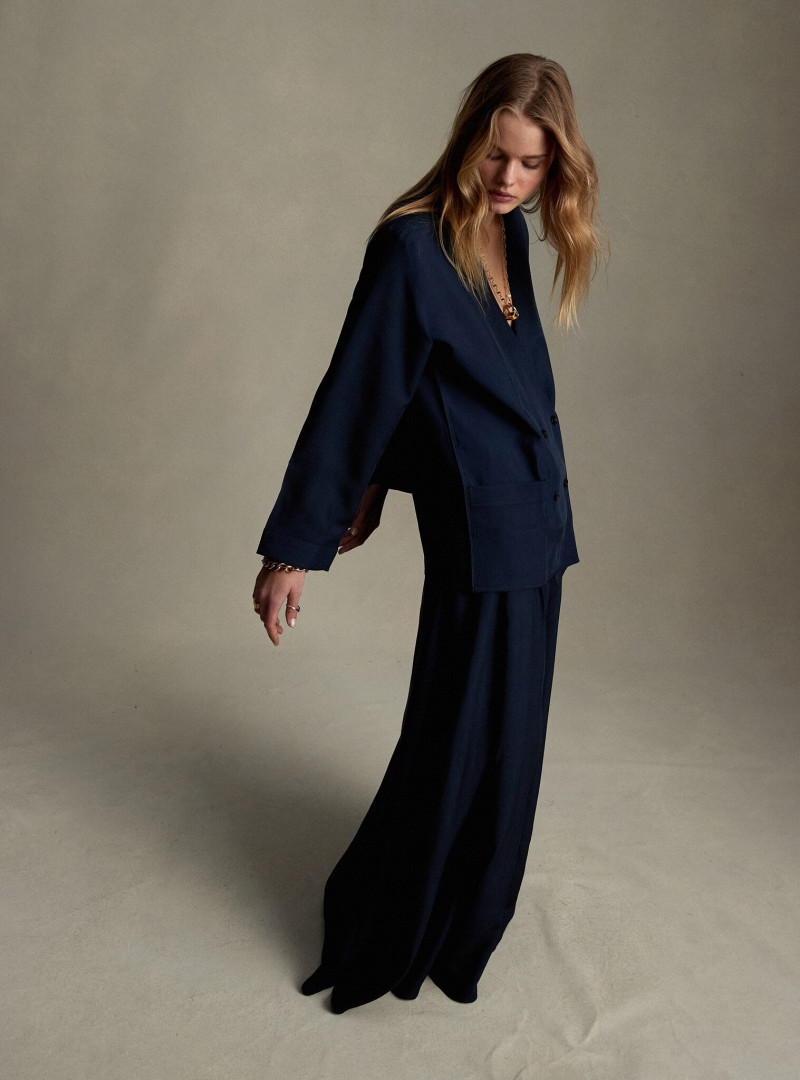 Zoe Blume featured in  the P. Johnson lookbook for Pre-Fall 2021