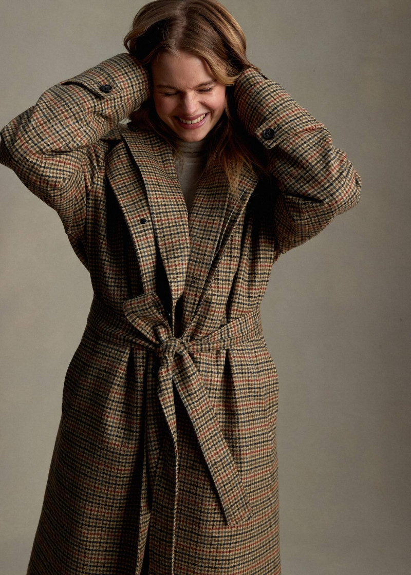 Zoe Blume featured in  the P. Johnson lookbook for Pre-Fall 2021