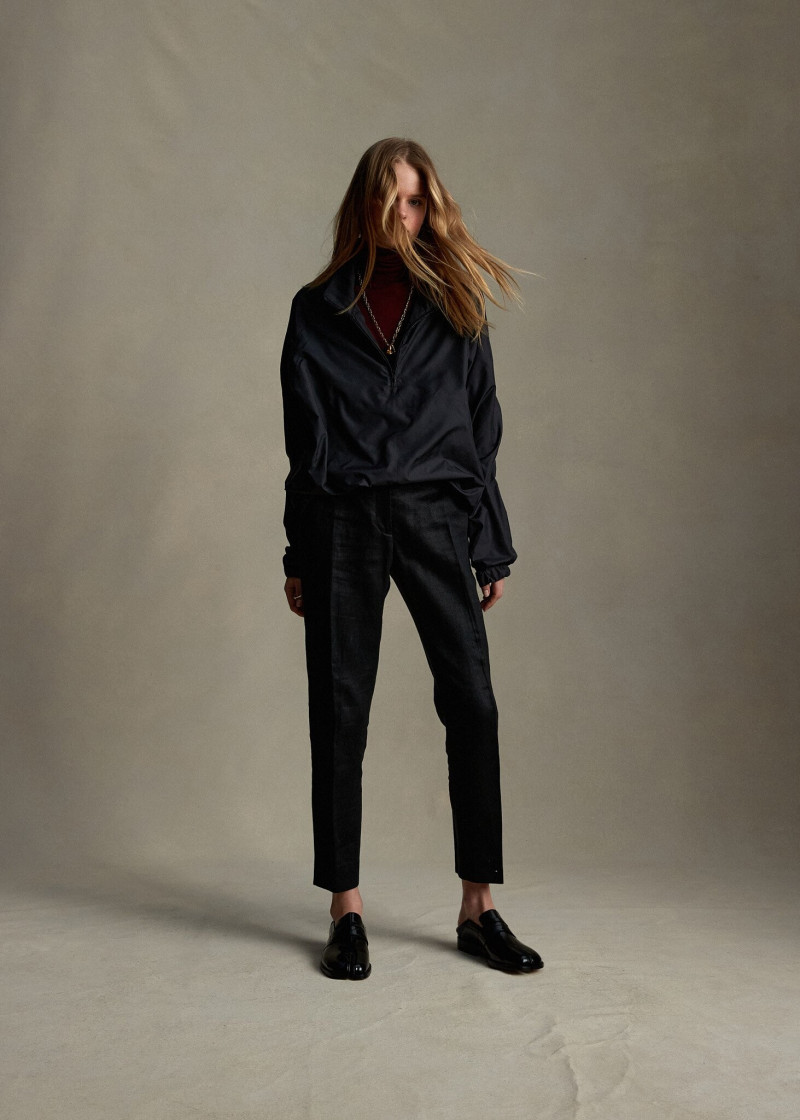 Zoe Blume featured in  the P. Johnson lookbook for Pre-Fall 2021