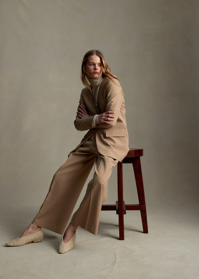 Zoe Blume featured in  the P. Johnson lookbook for Pre-Fall 2021