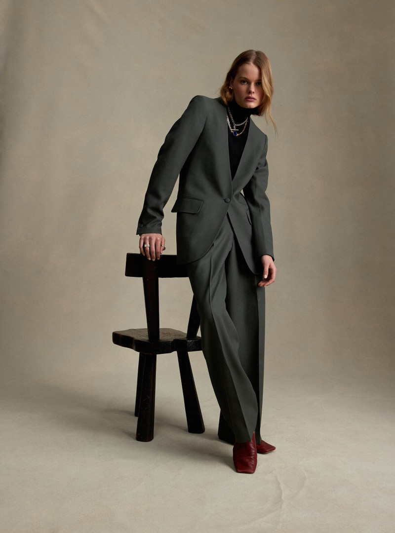 Zoe Blume featured in  the P. Johnson lookbook for Pre-Fall 2021