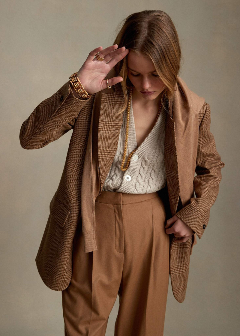 Zoe Blume featured in  the P. Johnson lookbook for Pre-Fall 2021