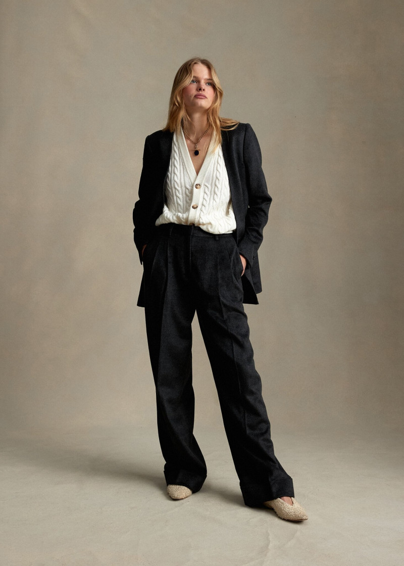 Zoe Blume featured in  the P. Johnson lookbook for Pre-Fall 2021