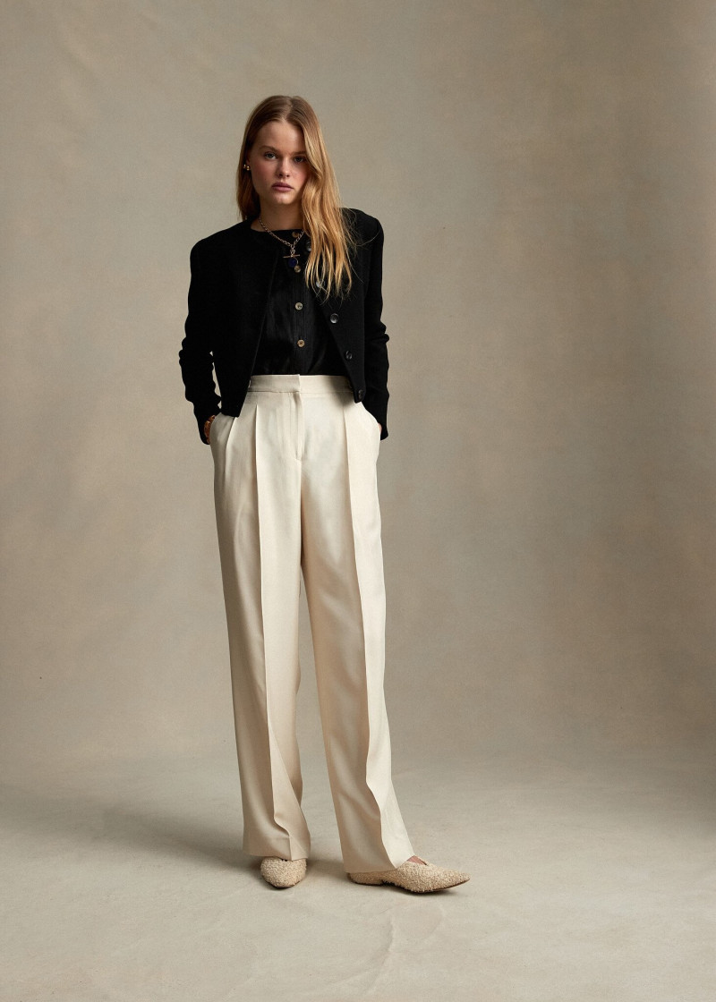 Zoe Blume featured in  the P. Johnson lookbook for Pre-Fall 2021