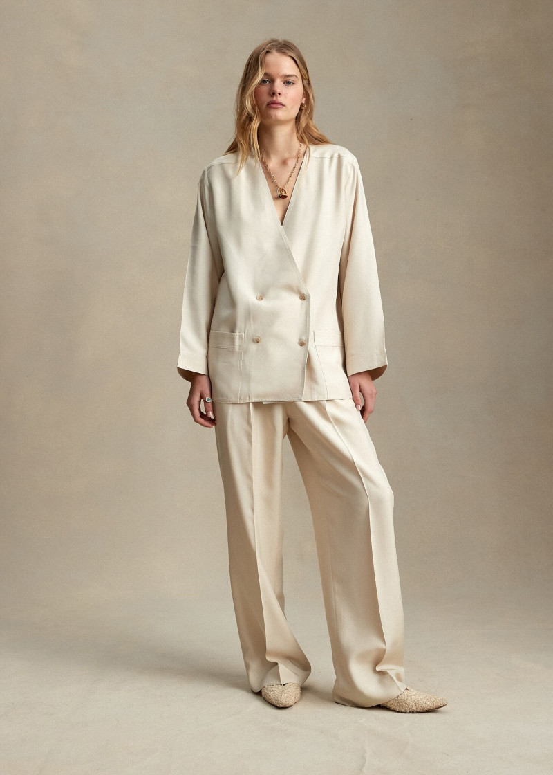 Zoe Blume featured in  the P. Johnson lookbook for Pre-Fall 2021