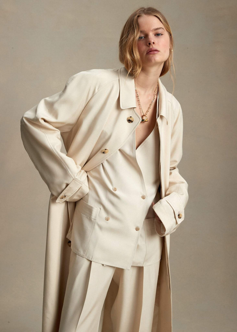 Zoe Blume featured in  the P. Johnson lookbook for Pre-Fall 2021