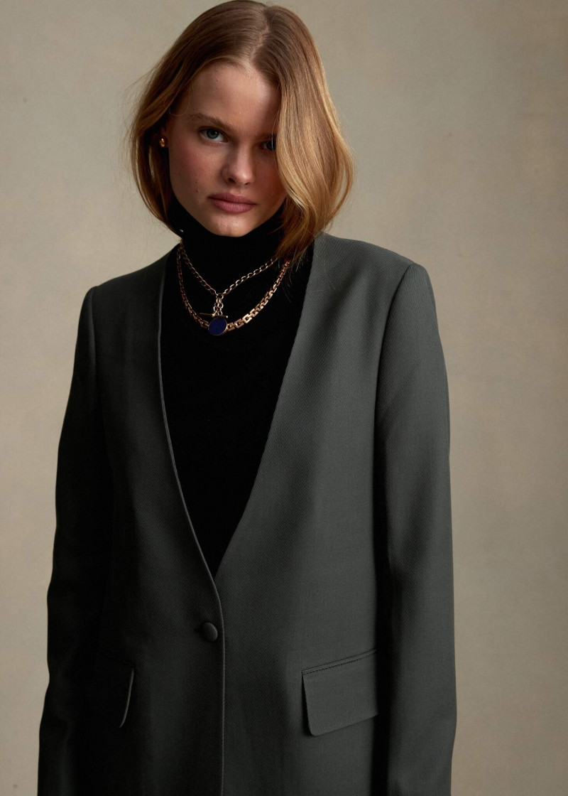 Zoe Blume featured in  the P. Johnson lookbook for Pre-Fall 2021