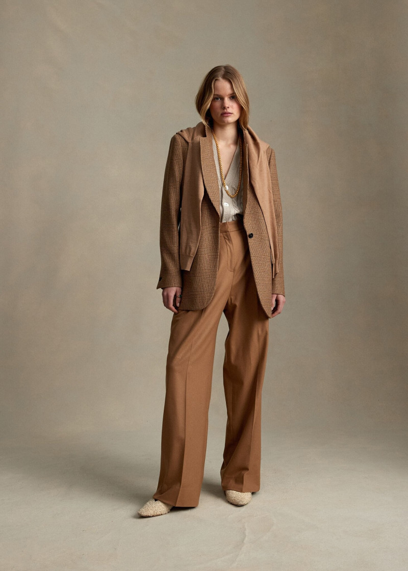 Zoe Blume featured in  the P. Johnson lookbook for Pre-Fall 2021