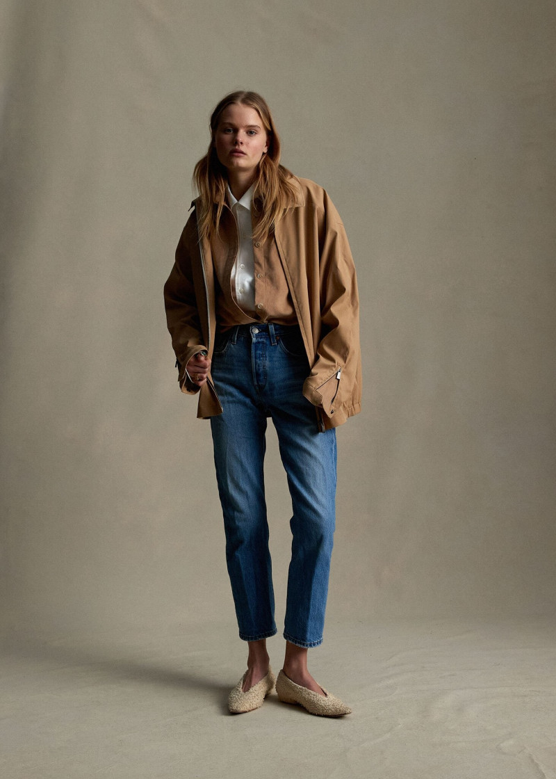 Zoe Blume featured in  the P. Johnson lookbook for Pre-Fall 2021