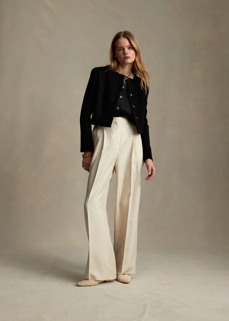 Zoe Blume featured in  the P. Johnson lookbook for Pre-Fall 2021