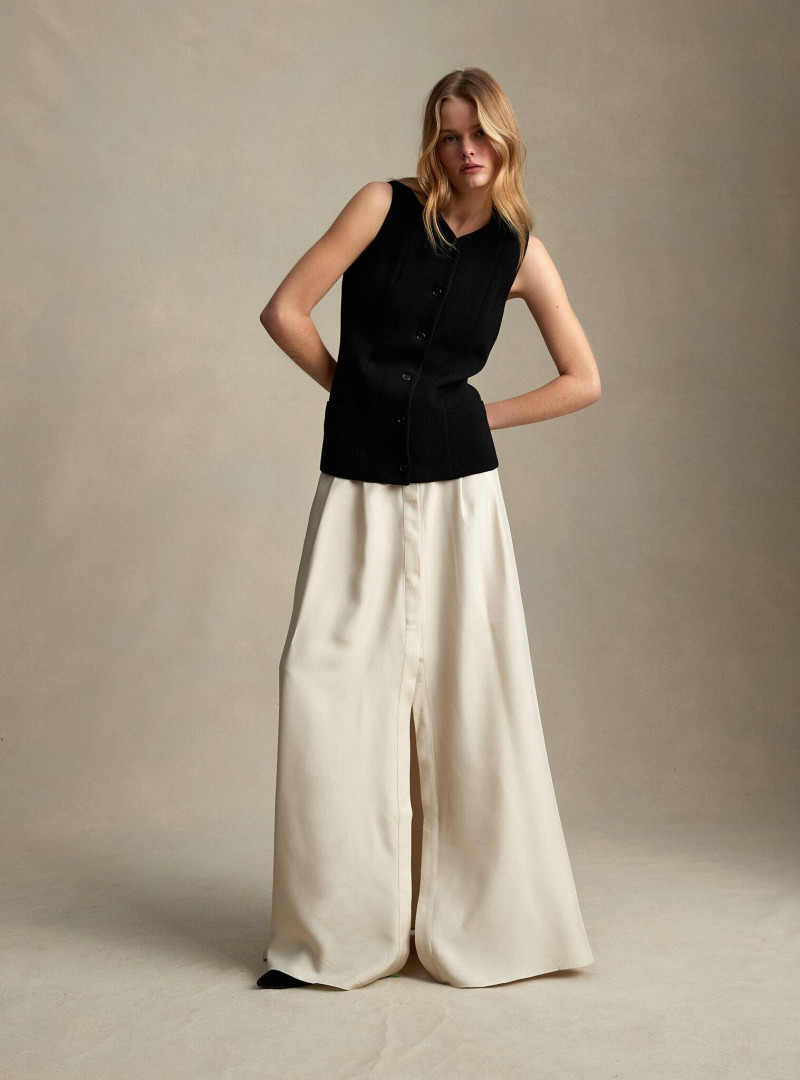 Zoe Blume featured in  the P. Johnson lookbook for Pre-Fall 2021