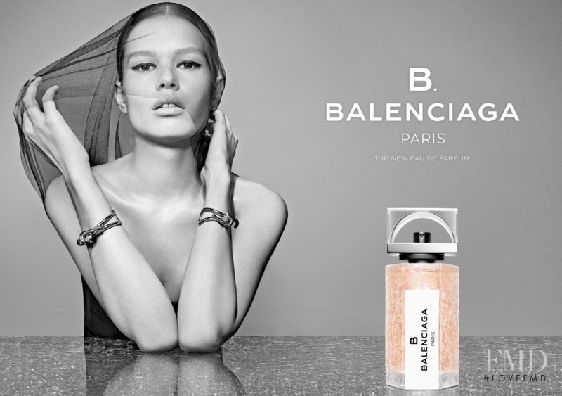 Anna Ewers featured in  the Balenciaga B.Balenciaga Fragrance advertisement for Autumn/Winter 2014