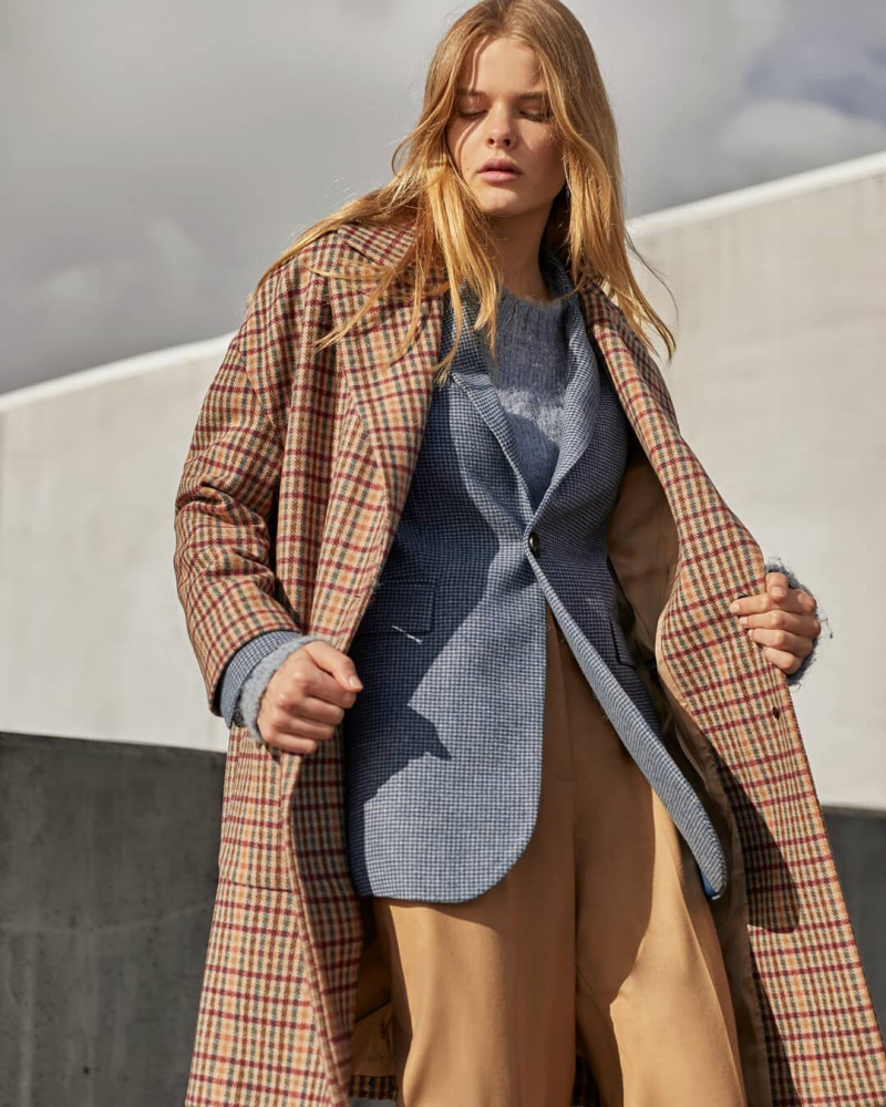 Zoe Blume featured in  the Oxford lookbook for Winter 2020