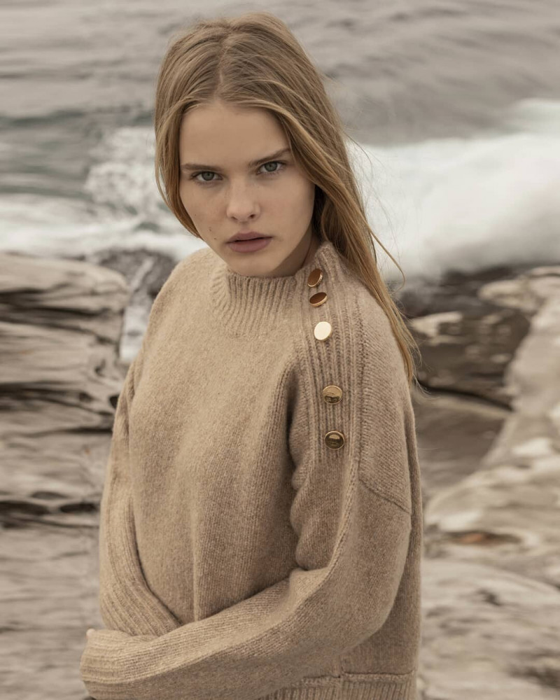 Zoe Blume featured in  the Oxford lookbook for Winter 2020