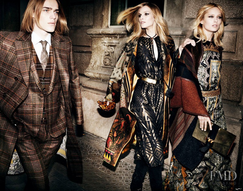 Karmen Pedaru featured in  the Etro advertisement for Autumn/Winter 2014