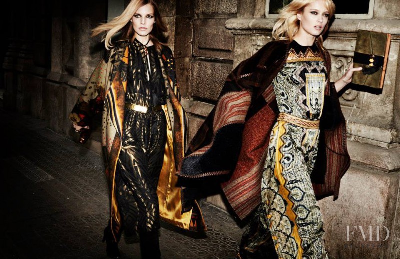 Karmen Pedaru featured in  the Etro advertisement for Autumn/Winter 2014